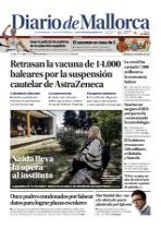 RETRASAN LA VACUNA DE 14.000 BALEARES POR LA SUSPENSIÓN CAUTELAR DE ASTRAZENECA